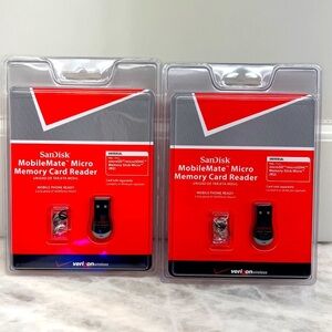 Bundle of 2 SanDisk MobileMate Micro Memory Card Readers